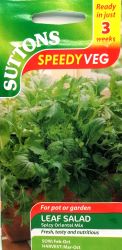 Leaf Salad Spicy Oriental Mix Speedy Veg Seeds